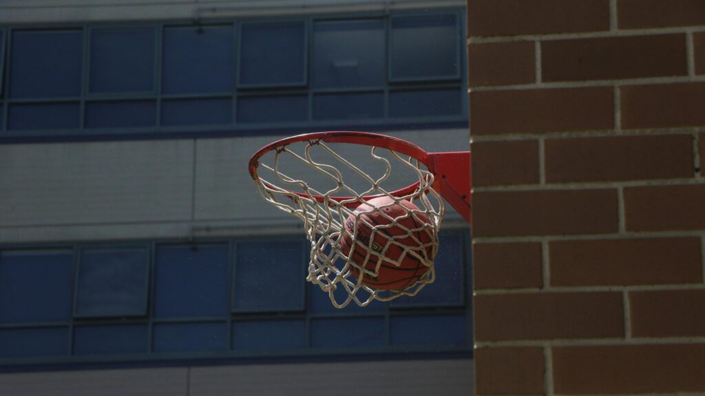 Basketball Swish Through The Net 4K Desktop Wallpaper