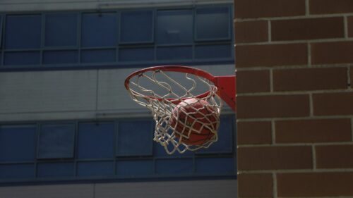 Basketball Swish Through The Net 4K Desktop Wallpaper