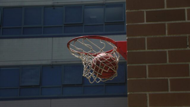 Basketball Swish Through The Net 4K Desktop Wallpaper
