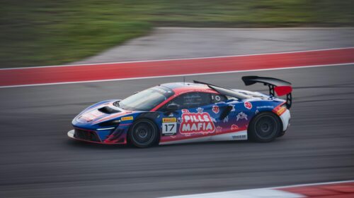 McLaren Artura GT4 Racing Car on Track 4K Desktop Wallpaper