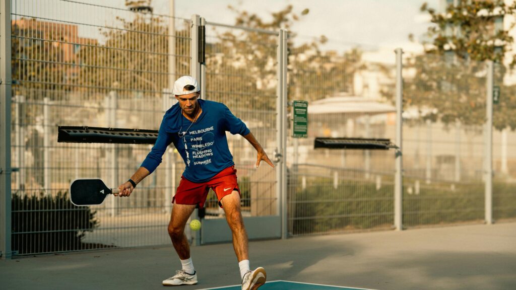 Professional Pickleball Player Action Shot Sports PC Wallpaper