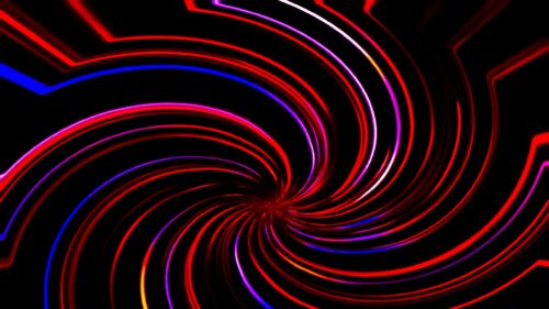 Abstract Red and Blue Neon Spiral Light Vortex Desktop Wallpaper