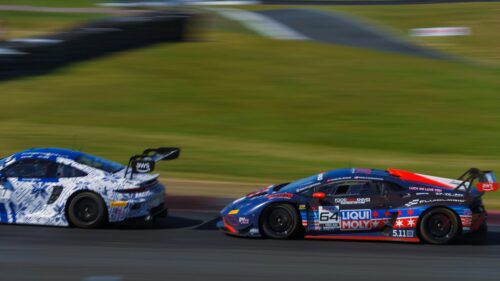 Lamborghini Huracan GT3 vs Porsche 911 GT3 R Racing 4K Wallpaper