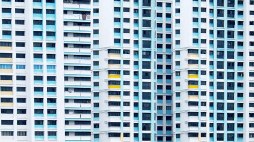 Modern HDB Apartment Building Architecture 4K Wallpaper