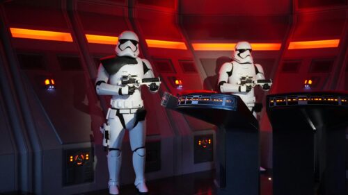 First Order Stormtroopers Guarding Star Destroyer Console Desktop Wallpaper