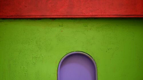 Minimalist Abstract Green Red and Purple Wall Art 4K Wallpaper