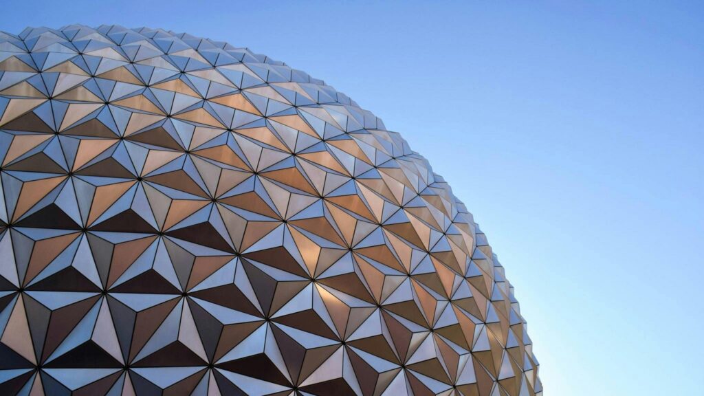 Abstract Geometric Sphere Architecture 4K PC Wallpaper