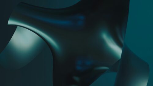 Abstract Teal Fluid Liquid Wave Motion 4K Desktop Wallpaper