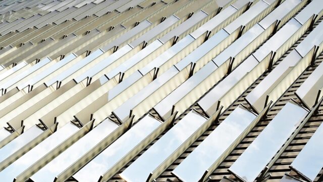 Abstract Geometric Glass Facade Architecture 4K Wallpaper