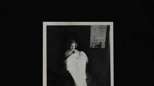 Vintage Mother and Newborn Baby Portrait Desktop Wallpaper