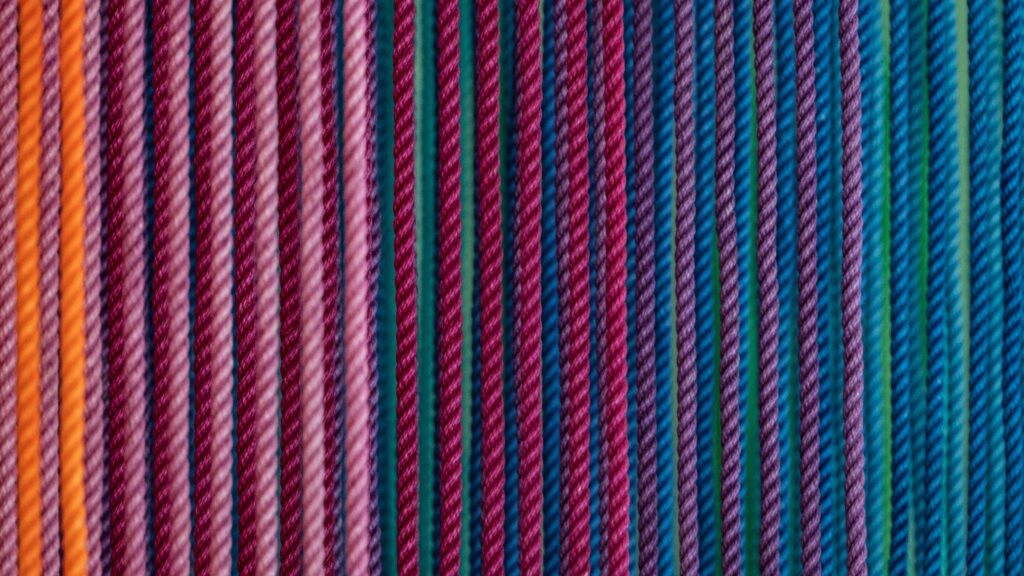 Vibrant Rainbow Rope Texture Abstract Pattern 4K Wallpaper