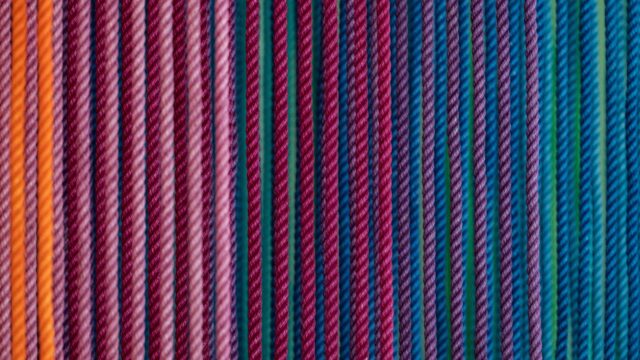 Vibrant Rainbow Rope Texture Abstract Pattern 4K Wallpaper