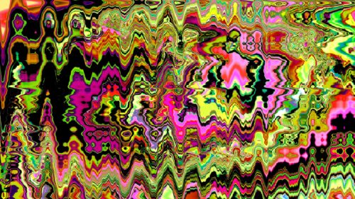 Abstract Neon Wave Psychedelic Art High Resolution Desktop Wallpaper