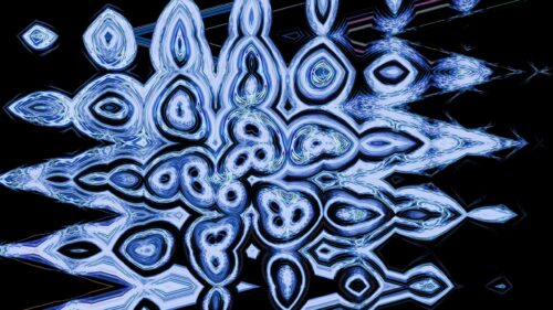 Abstract Electric Blue Liquid Swirls Artistic 4K Desktop Wallpaper