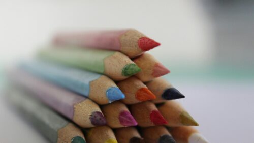 Macro Close-up Colorful Sharpened Pencils Art Desktop Wallpaper