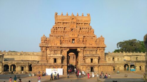 The Majestic Brihadeeswarar Temple Architecture 4K Wallpaper
