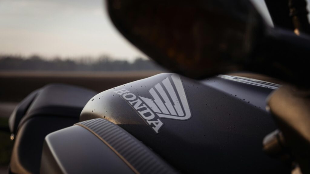Honda Motorcycle Fuel Tank Close Up 4K Wallpaper