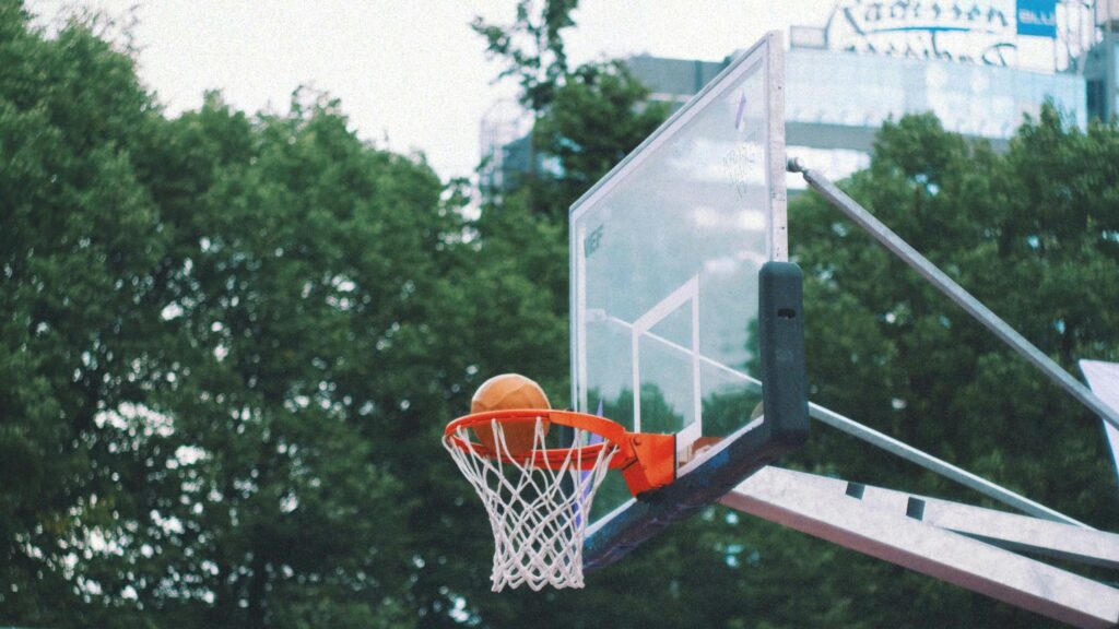 Basketball Hoop Net Shot Sports Action Desktop Wallpaper