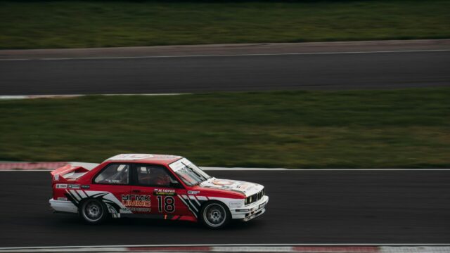 BMW E30 M3 Touring Car Racing on Track 4K Wallpaper