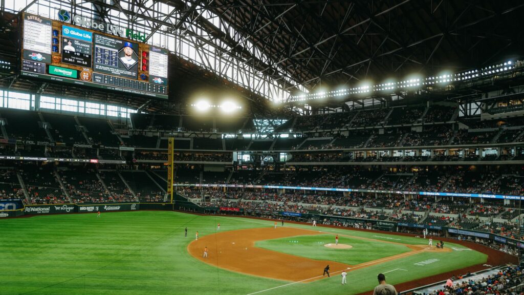 Globe Life Field Texas Rangers Baseball Stadium 4K Wallpaper