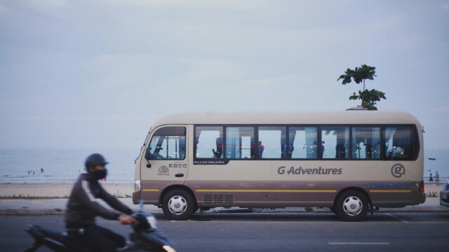 G Adventures Travel Bus Coastal Road Scenic Journey Desktop Wallpaper