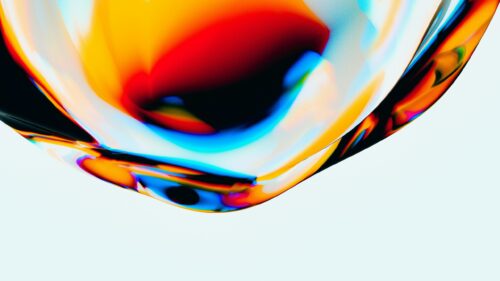 Abstract Iridescent Liquid Swirl 4K Desktop Wallpaper