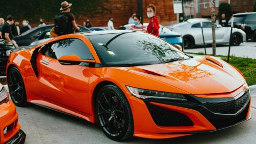 Stunning Orange Acura NSX Supercar 4K Desktop Wallpaper