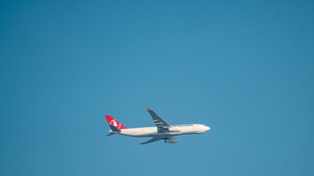 Turkish Cargo Airbus A330 Airplane Flying in Clear Blue Sky 4K Wallpaper