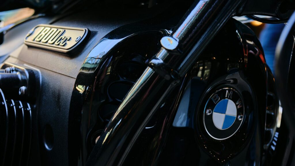 Close-up of BMW R18 Motorcycle Engine 4K Desktop Wallpaper
