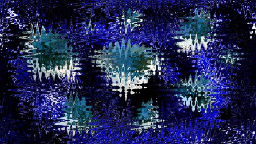 Abstract Electric Blue Glitch Art Design 4K Desktop Wallpaper