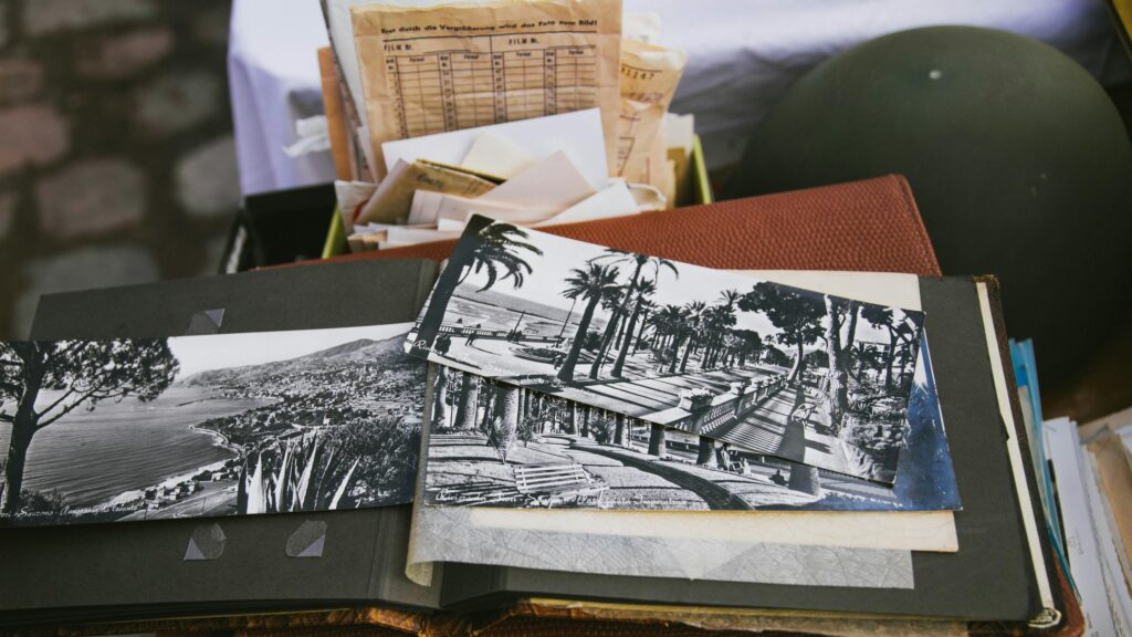 Vintage Italian Riviera Photo Album Memories Desktop Wallpaper
