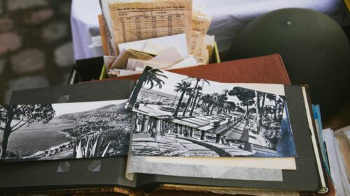 Vintage Italian Riviera Photo Album Memories Desktop Wallpaper