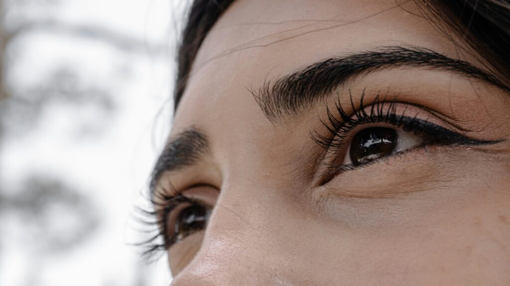 Close-up Beautiful Woman Eyes Macro Photography 4K Wallpaper