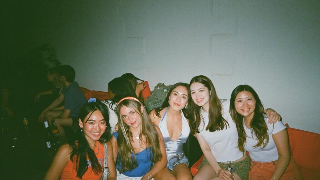 Group of Friends Having Fun at a Party Desktop Wallpaper