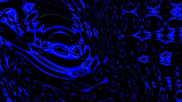 Electric Blue Neon Abstract Liquid Swirls 4K Desktop Wallpaper