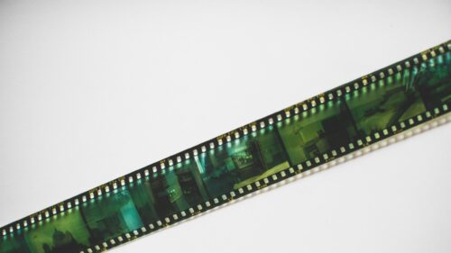 Vintage Cinematic 35mm Film Strip Macro 4K Desktop Wallpaper