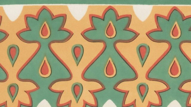 Abstract Geometric Floral Pattern Ornament 4K Wallpaper