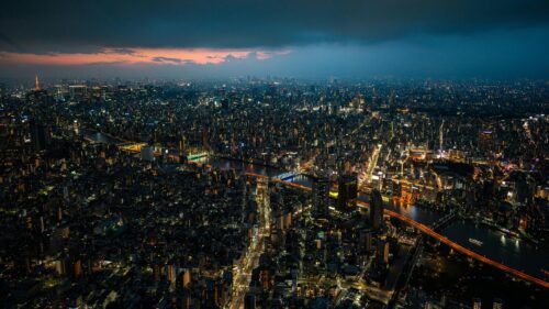 Breathtaking Tokyo City Skyline at Night 4K Desktop Wallpaper
