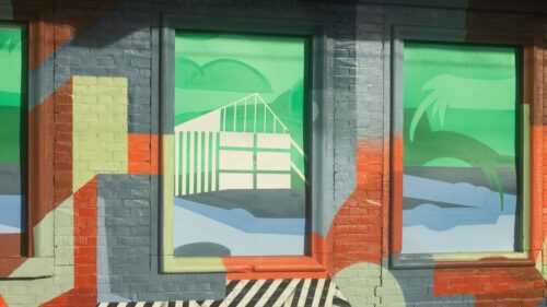 Abstract Mural Architecture Modern Art Colorful Desktop Wallpaper