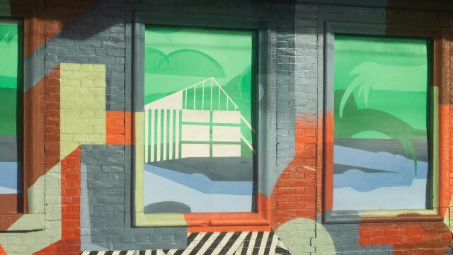 Abstract Mural Architecture Modern Art Colorful Desktop Wallpaper