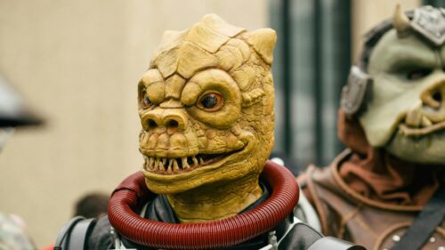 Star Wars Bossk and Alien Bounty Hunter Cosplay 4K Wallpaper