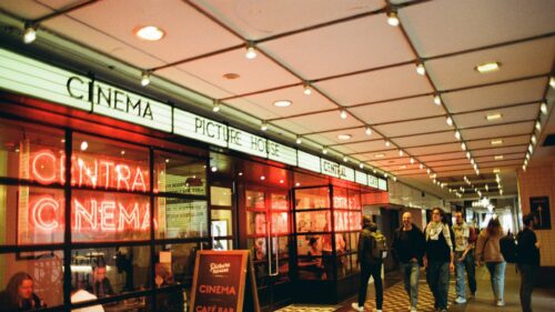 Central Picture House Cinema Night Walk Desktop Wallpaper