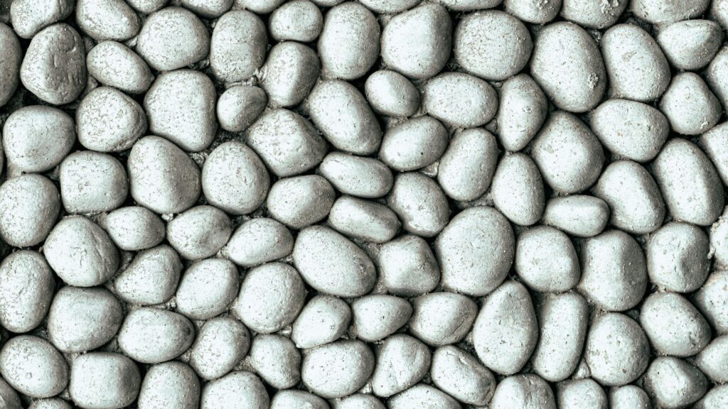 Silver Painted Pebble Stones Texture High Definition Desktop Wallpaper