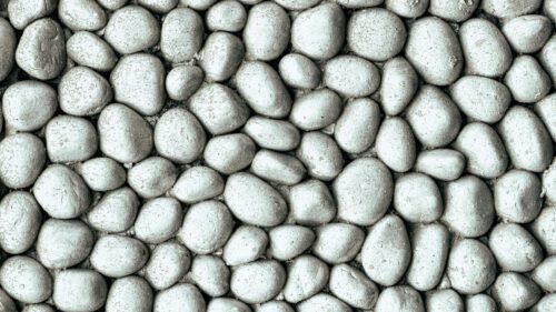 Silver Painted Pebble Stones Texture High Definition Desktop Wallpaper