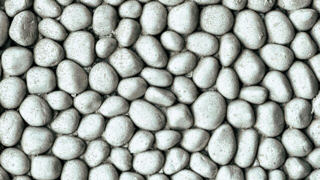 Silver Painted Pebble Stones Texture High Definition Desktop Wallpaper
