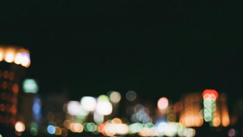 Abstract Night City Lights Bokeh Glow 4K Desktop Wallpaper