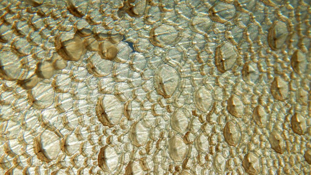 Abstract Macro Golden Bubble Foam Texture 4K Desktop Wallpaper