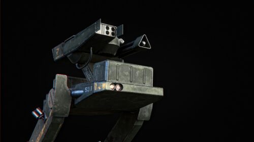 Futuristic Military Mech Robot War Machine 4K Desktop Wallpaper