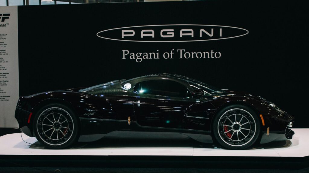 Pagano Huayra Supercar Dark Metallic Luxury Sports Car Desktop Wallpaper