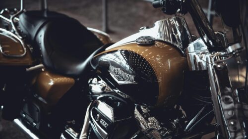 Stunning Harley-Davidson Motorcycle Fuel Tank Close-up 4K Wallpaper